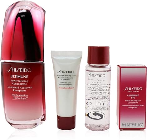 Shiseido For Women Set (Clean Foam 30Ml + Softener 30Ml + Ultimune 15Ml + Cream 30Ml + Eye Mask)