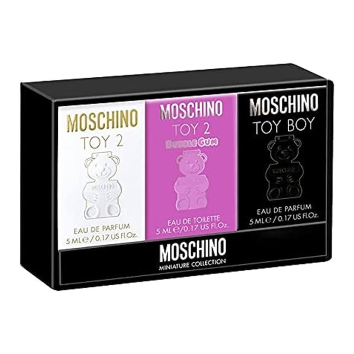 Moschino Toy 2 For Women Set Eau De Parfum 30Ml + 5Ml + (Toy Boy For Men Eau De Parfum 30Ml + 5Ml) + (Toy 2 Bubble Gum For Women 30Ml + 5Ml)