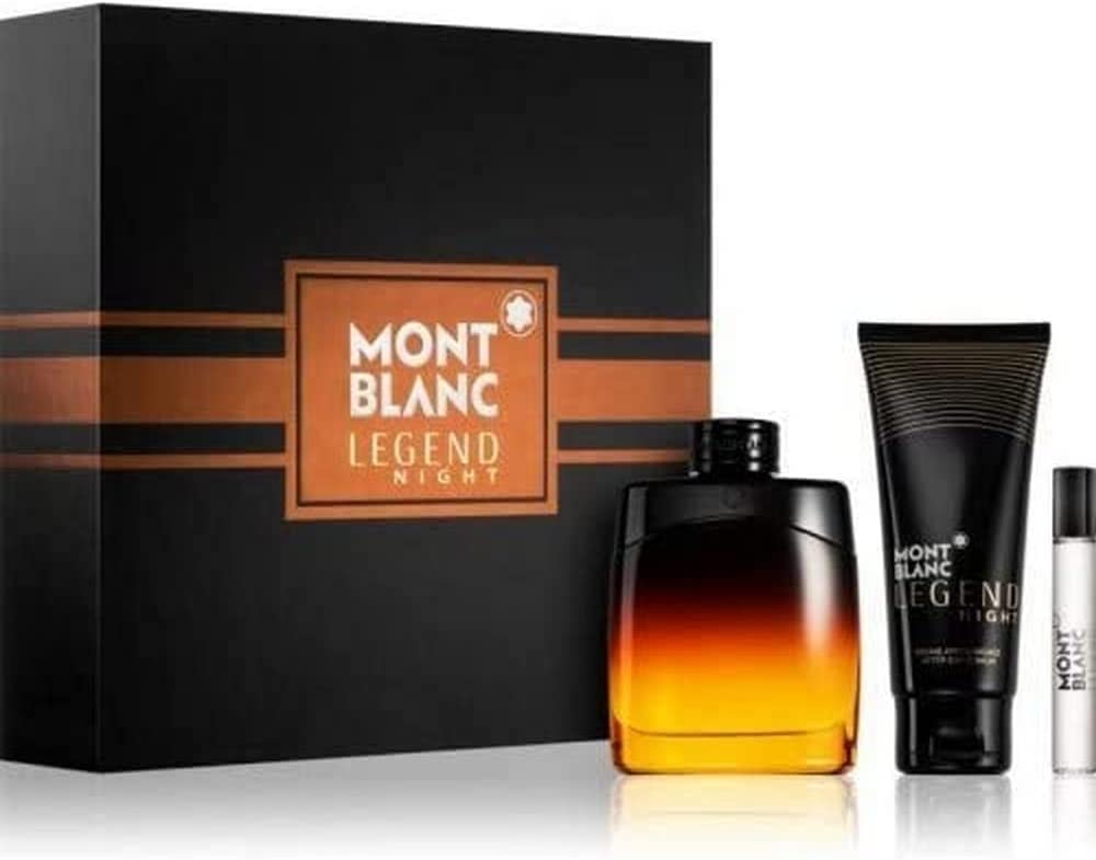 Mont Blanc Legend Night For Men Kit Set Eau De Parfum 7.5Ml + Asb 50Ml