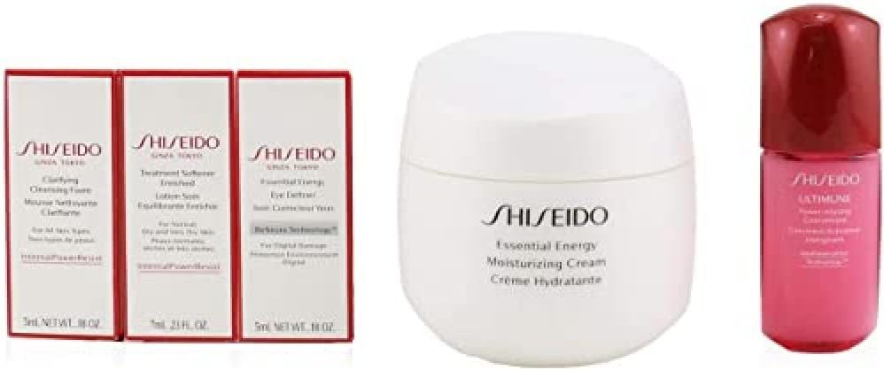 Shiseido Age Defense Ritual Essential Energy Set M Cream 50Ml + C Foam 5Ml + Softener 7Ml + Concent