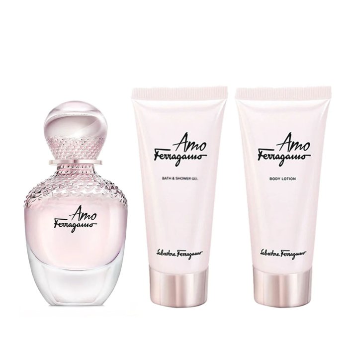 Salvatore Ferragamo Amo Ferragamo For Women Set Eau De Parfum 50Ml + Bl 50Ml + Bath & Sg 50Ml