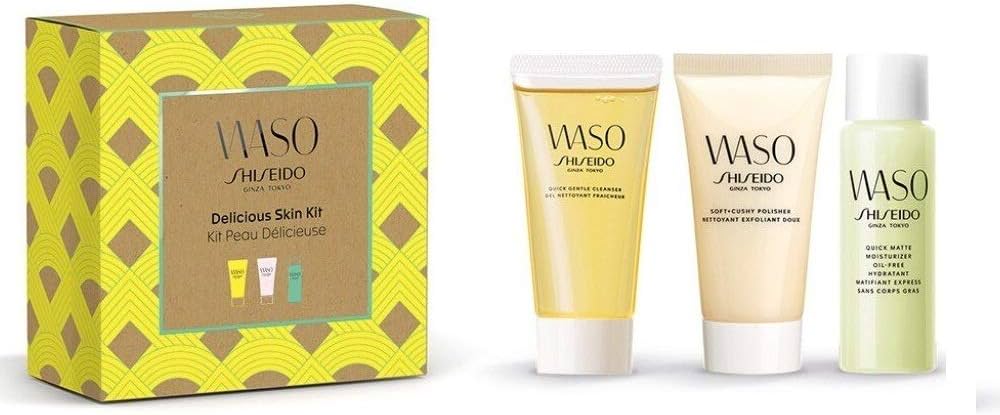 Shiseido Waso Quick For Women Set Gentle Cleanser 30Ml + Soft Cushy Polisher 30Ml + Quick Matte Moisturizer 30Ml