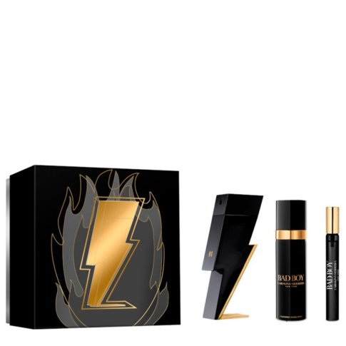 CAROLINA HERRERA BAD BOY (M) SET EDT 100ML + EDT 10ML + DEODORANT 100ML