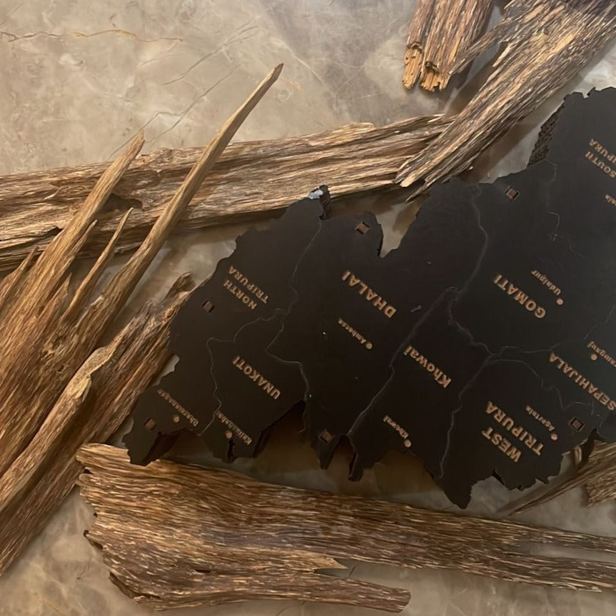 #त्रिपुरा-Agar - Tripura Agarwood Oud Chip 4A Grade From Tripura - 50 Grams