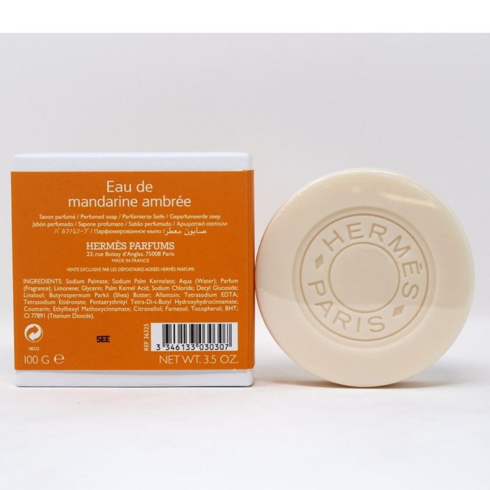 Hermes Eau De Mandarine Ambree For Men And Women 100G Perfumed Soap