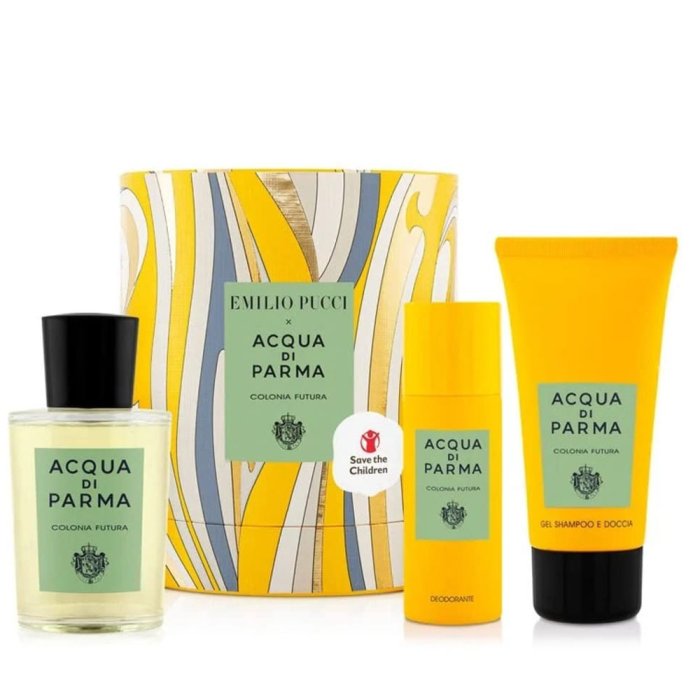 Acqua Di Parma Colonia Futura For Men And Women Set Eau De Cologne 100Ml + Sg 75Ml + Deodorant 50Ml