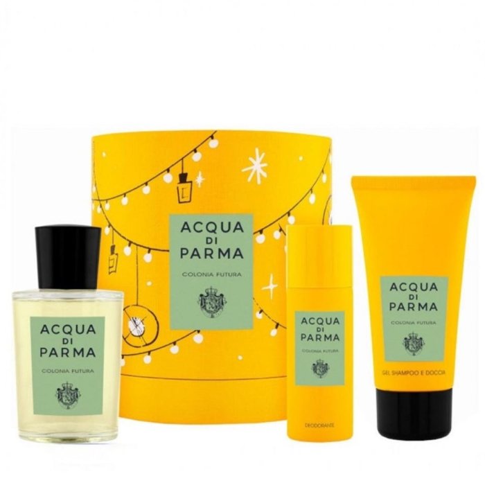 Acqua Di Parma Colonia Futura For Men And Women Set Eau De Cologne 100Ml + Sg 75Ml + Deodorant 50Ml (New Pack)