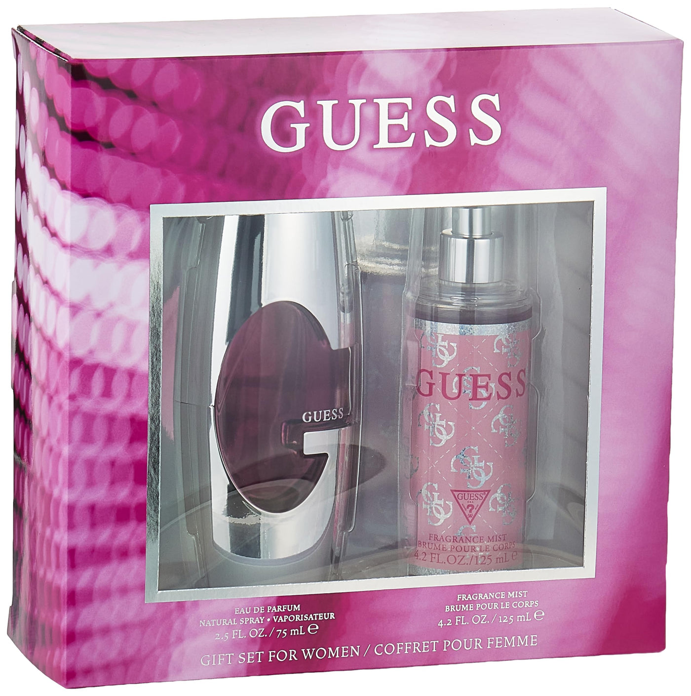 Guess Pink For Women Set Eau De Parfum 75Ml + Fragrance Mist 125Ml