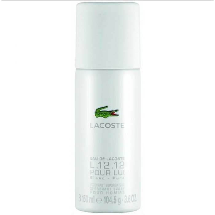 Lacoste Eau De Lacoste L.12.12 White For Men 150Ml Deodorant Spray