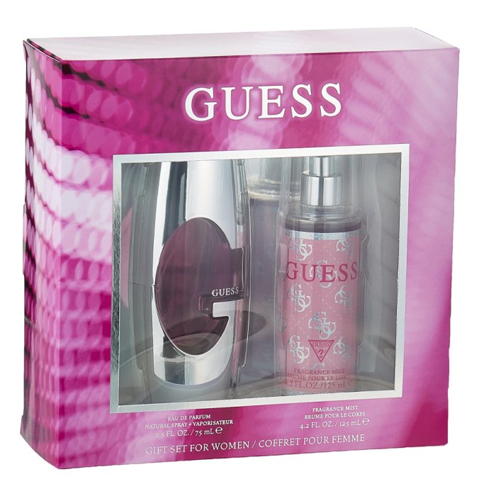 Guess Pink For Women Set Eau De Parfum 75Ml + Fragrance Mist 125Ml (New Pack)