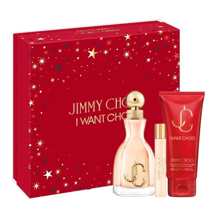 Jimmy Choo I Want Choo For Women Set Eau De Parfum 100Ml + Eau De Parfum 7.5Ml + Bl 100Ml (New Pack)