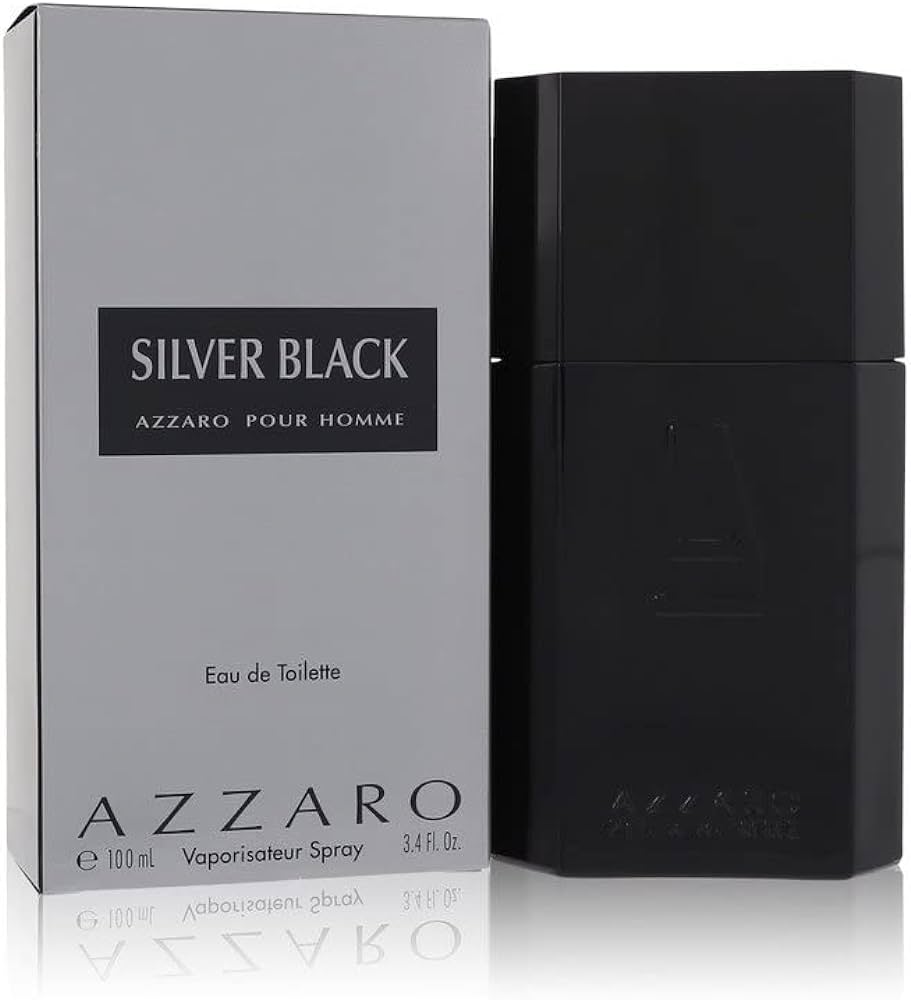 Azzaro Silver Black For Men Eau De Toilette 100Ml