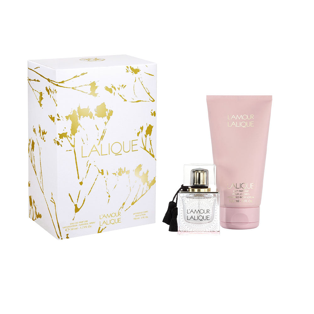 Lalique L'Amour For Women Eau De Parfum 50Ml + Eau De Parfum 10Ml Mini (Empty) Travel Set