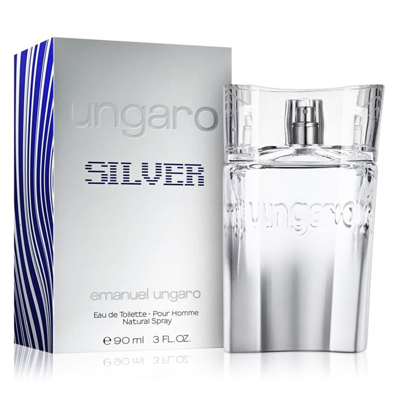 Emanuel Ungaro Ungaro Silver For Men Eau De Toilette 90Ml