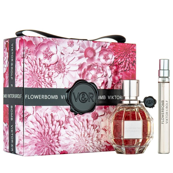 Viktor & Rolf Flowerbomb For Women Eau De Parfum 50Ml + Eau De Parfum 10Ml Travel Set