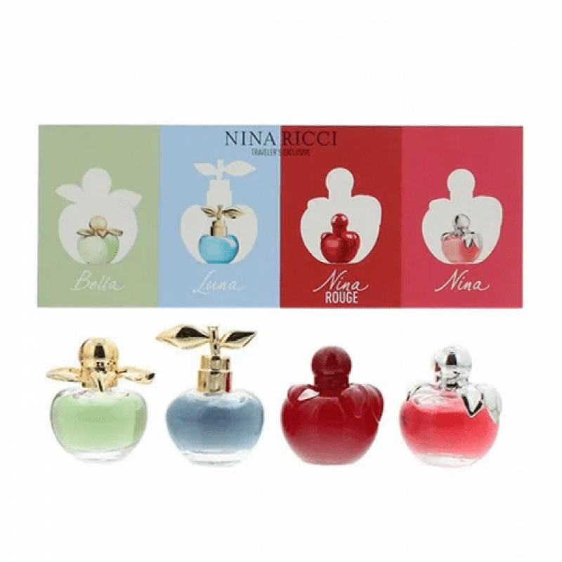 Nina Ricci For Women Mini Set Eau De Toilette 4 X 4Ml (Bella + Luna + Nina Rouge + Nina)