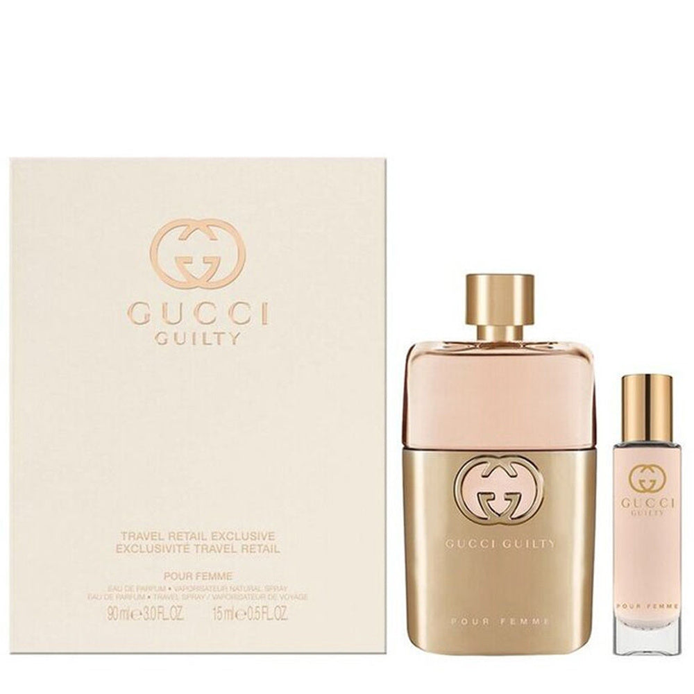 Gucci Guilty Pour Femme For Women Eau De Parfum 90Ml + Eau De Parfum 15Ml Travel Set